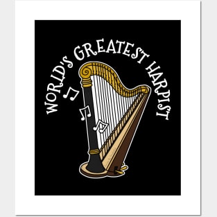 World's Greatest Harpist Harp Player Orchestral Musician Posters and Art